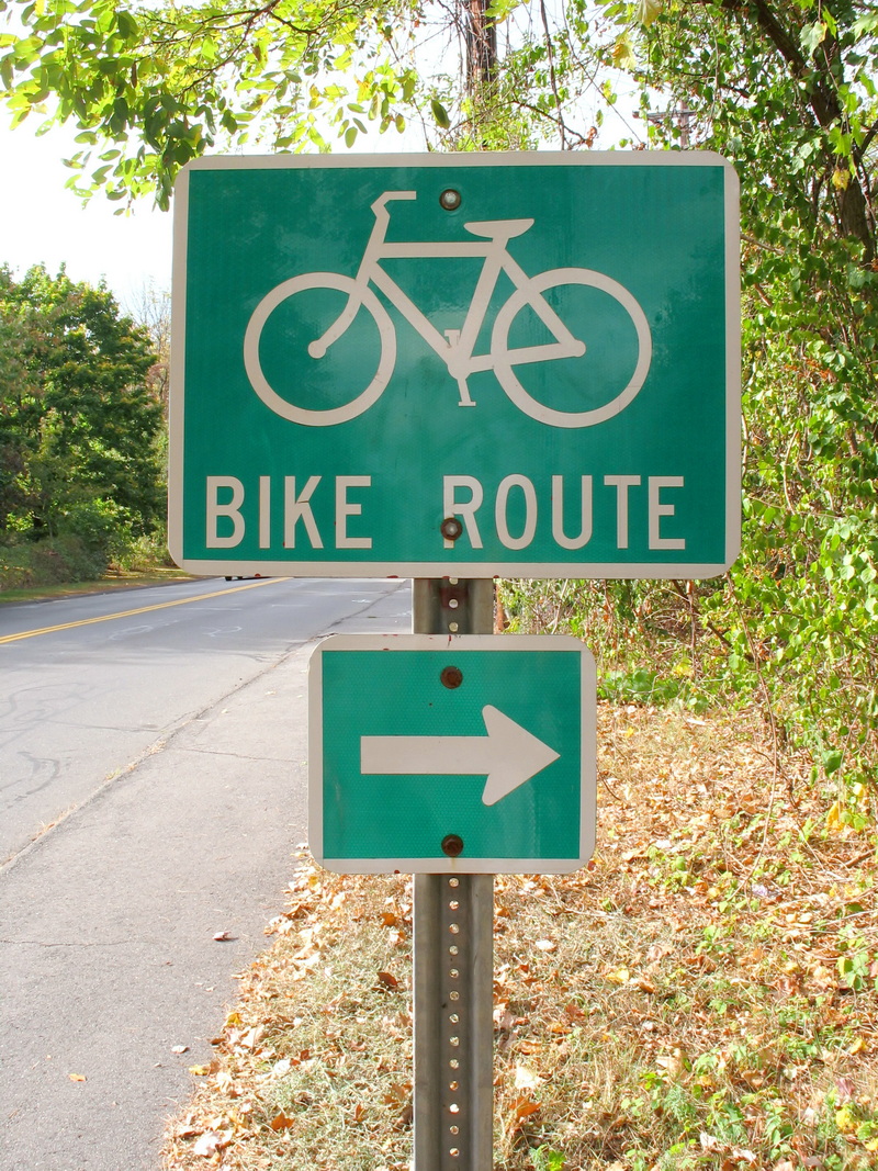 Bike Route Sign